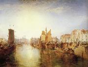 Joseph Mallord William Turner The harbor of dieppe Spain oil painting artist